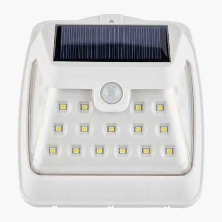 Solcellslampa rörelsesensor vit LED - Biltema