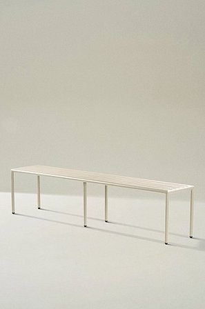 Jotex - Bänk 180 Cm Aluminium Beige MENTON - Köp Utesoffor & utebänkar hos Jotex