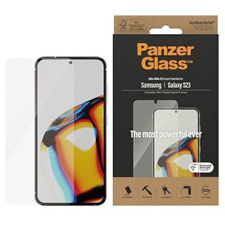 PanzerGlass Ultra-Wide Fit hærdet glas til Samsung Galaxy S23