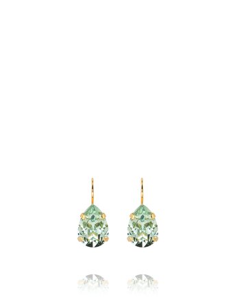 Caroline Svedbom Mini Drop Clasp Earrings Gold - Green - ONE SIZE