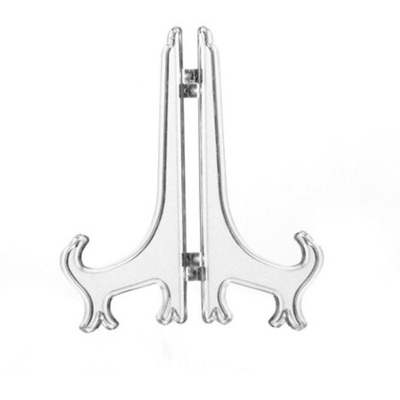 10 st Fällbara Plasttallrikshållare Staffli eller Plant Stativ Dekorativ Bildram Display Stativ Rack för Bröllop Dekoration