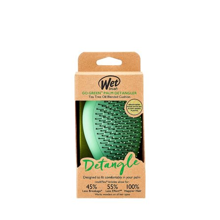 WetBrush Go Green Detangling Palm Detangler Green, Hår, Hårbørster, Detangling Børster