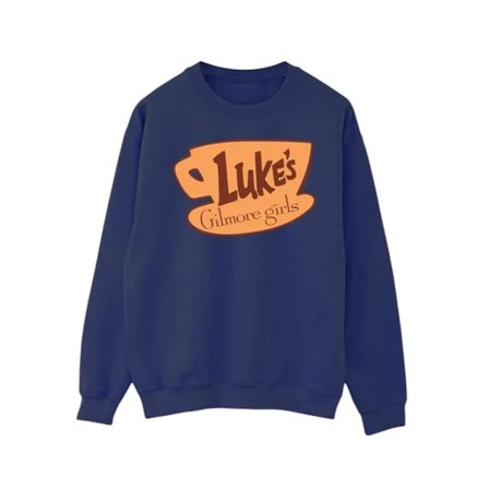 Gilmore Girls Dam/Dam Luke's Logotyp Sweatshirt 5XL Marinblå