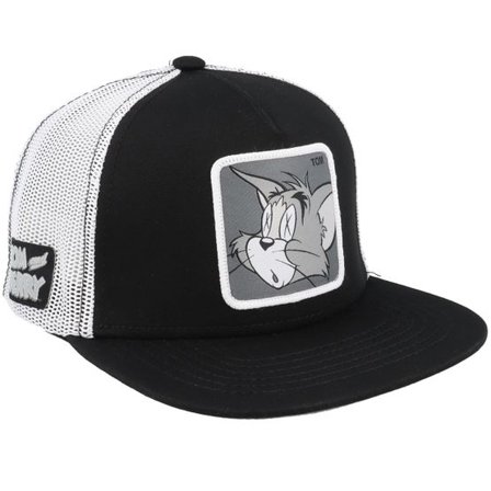 Capslab - Svart trucker Keps - Tom & Jerry Tom Black/White Trucker @ Hatstore
