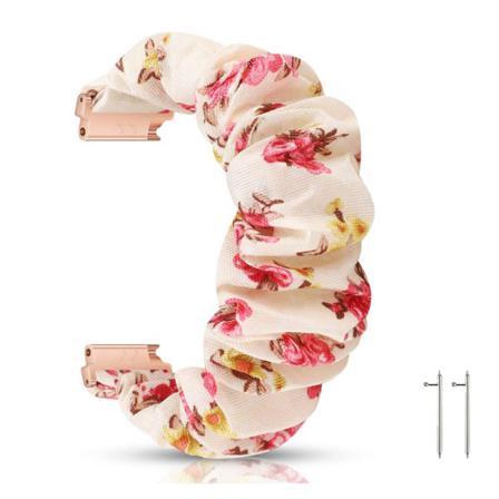 Klockarmband I Scrunchie-stil Flerfärgad 20 Mm Samsung Galaxy Wa