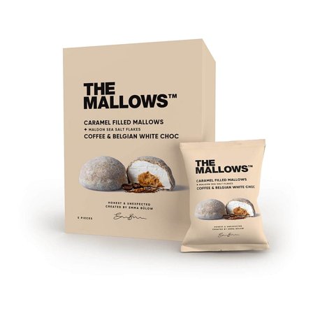 The Mallows Marshmallow Caramel Filled Coffee & White Chocolate, Helse & Madvarer, Snacks, Øvrigt