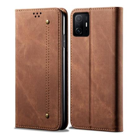 Xiaomi 11t / 11t Pro Jeans Plånboksfodral - Brun Brun