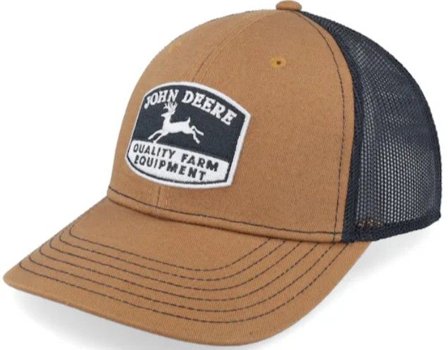 John Deere Cotton Poly Mesh Black/Coyote