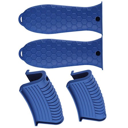 4 kpl/setti Paksu silikoninen kattilankahvan suojus Palovammojen estoon