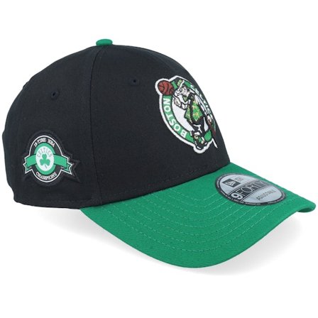 New Era - NBA Černá adjustable Kšiltovka - Boston Celtics Side Patch 9FORTY Black/Green Adjustable @ Hatstore