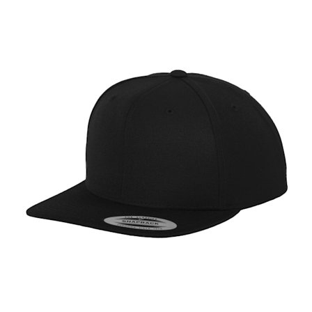 Yupoong Mens The Classic Premium Snapback Cap One Size Black