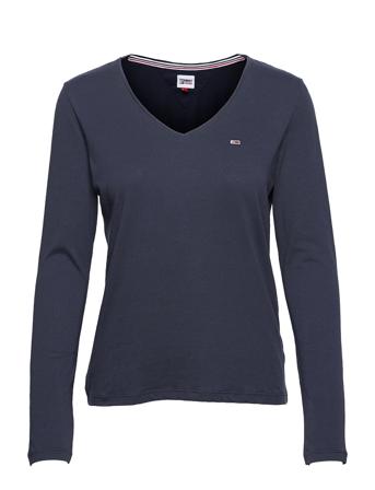 Tjw Jersey V Neck Longsleeve Blue Tommy Jeans
