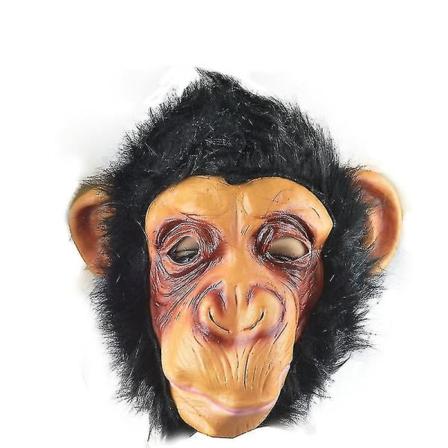 Galaxy Svart Gorilla Maske Dyr Orangutang Sjimpans Hodemaske Kostyme Tilbehør