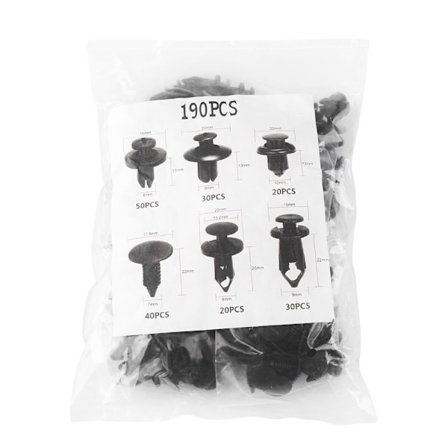 Autofästen Nitar Plastklämmor