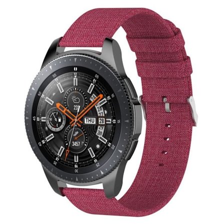 Samsung Galaxy Watch (46mm) klockarmband i canvas - Röd