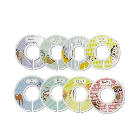 8 st Klädskåp Kläder Avdelare Garderob Avdelande Hängare Cirkel