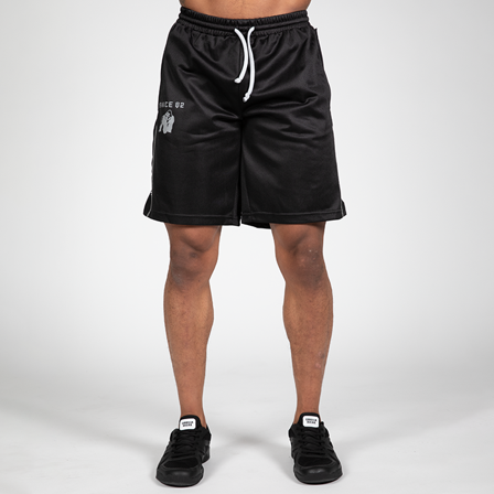 Gorilla Wear Functional Mesh Shorts, Black/White