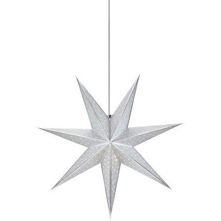 Markslöjd - Julestjerne GLITTER 75 cm silver Sølv