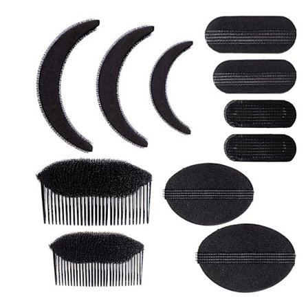 Fluffig hårkudde för bakhuvudet, anordning för att öka hårhöjden och platta till håret, fluffig kudde för toppen av huvudet, osynlig hårkudde av svamp