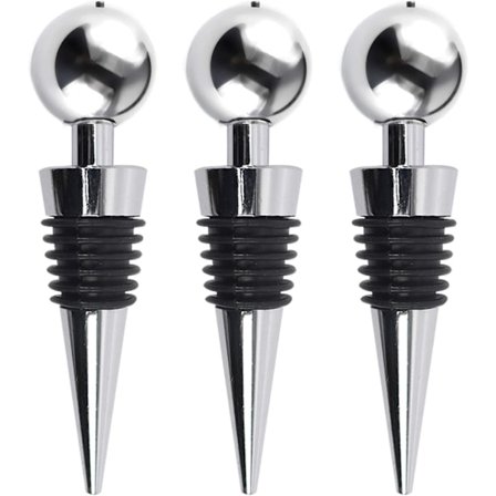 Vinstoppare för flaskor - Champagneproppar(9*2cm) - Set om 3