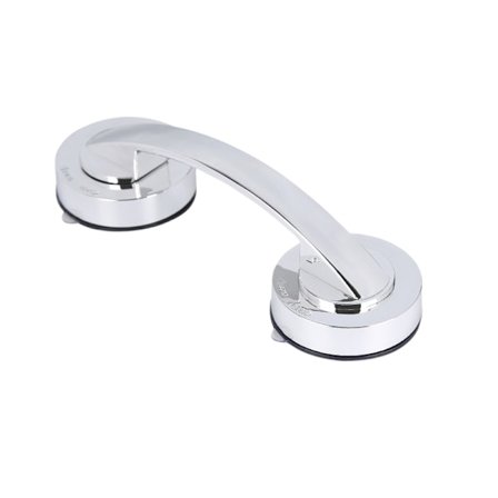 Självhäftande kökshandtag kylskåpsdörrhandtag skjutdörrslid med lim 2 st/set (stor, silver)