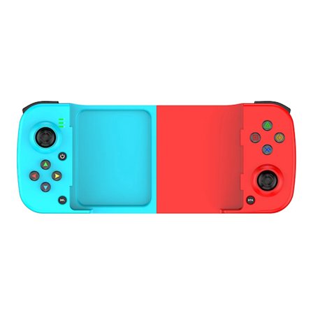 Punainen Sininen D3 3D Mobiilipeliohjain Bluetooth 5.0 Joystick Yhteensopiva iPhone/iOS/Android-laitteiden kanssa PUBG:lle, Laajennettava Peliohjain 