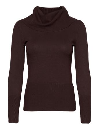 Sc-Dollie 305 - Pullover Høyhalset Pologenser Rød Soyaconcept*Betinget Tilbud