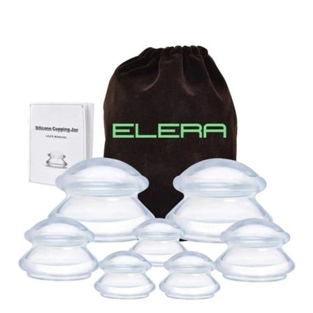 7 kopper Premium Transparent Silicone Cupping Set Device Cellulite Massager
