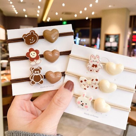 6 stk Akryl Hårforlengelser, Søte Sømløse Hårklipp Metallfrie