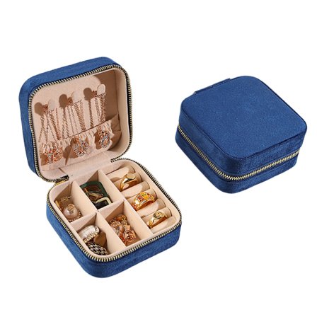 Bärbart Smyckeskrin i Sammet