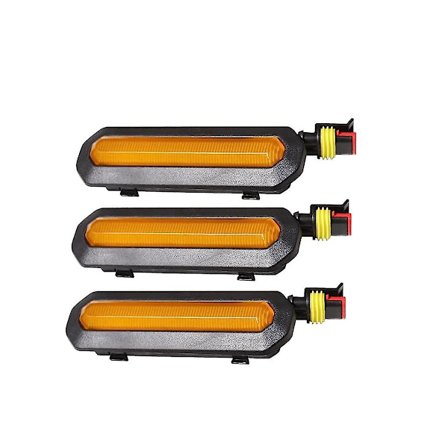 3 st Främre LED-grilllampor för tillbehör 2021 2022 2023 2/4-dörrars grillkit [DB]