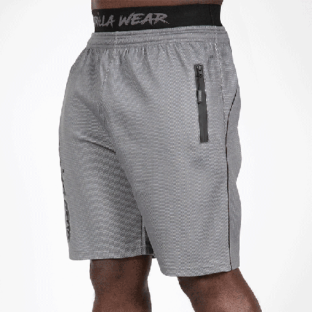 Træningsshorts Gorilla Wear Mercury Mesh Shorts, Grey/Sort - Bodyman.dk