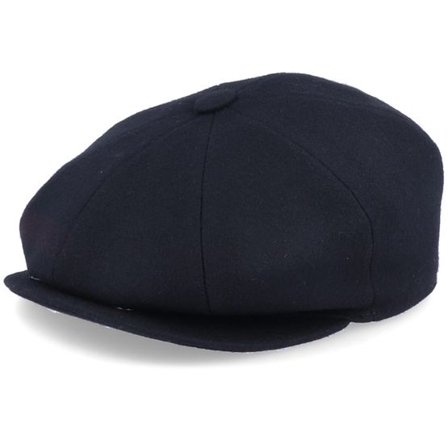 CTH Ericson - Svart earflap Keps - Gustav Sr. Melton Black Ear Flap @ Hatstore
