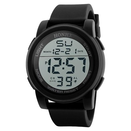 Luksuriøs Herreklokke Analog Digital Militær Sport LED Armbåndsur (FQ)