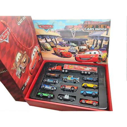 HOT Selling 12 stk Pixar Biler Gaveeske Metall Diecast Lynet McQueen Bilmodell Leketøy Jackson Onkel Lastebil Gutt Bursdagsleker
