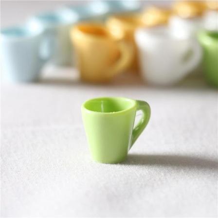 Mikro miniatyr möbler Små småskaliga leksaksdockor hus DIY Decora minimugg japansk stil Green