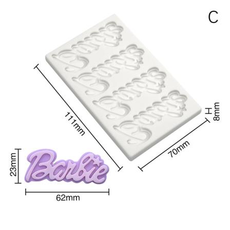 1 kpl 3D Fashion Girl Design mold DIY Chocolate Fondant C