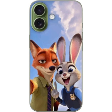 Kompatibelt Mobildeksel til Apple Apple iPhone 17 Zootopia Nick og Judy Beste Venner