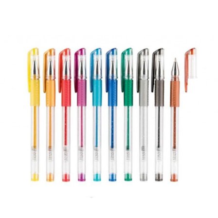 Heta 2025 Glittergeelikynät 10 väriä