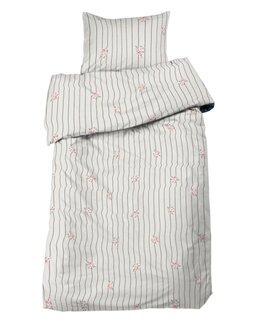 Sengetøj Tove stribet 2-delt Beige