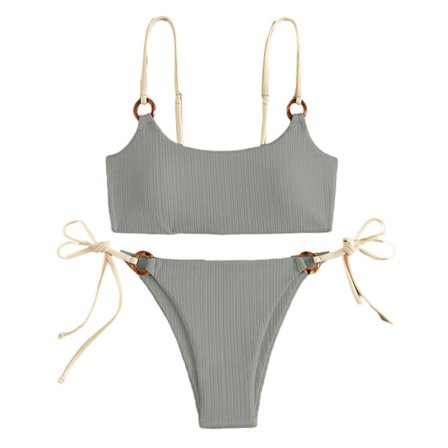 Bikini Badedragt Dame Badedragt Bandeau Push Up Micro Bikini og Badedragt Strandtøj Sommer Bikini