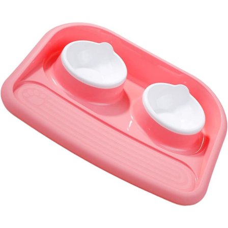 Anti-halk husdjursskålar i plast, kattskålar, husdjursskopa, hundmatare