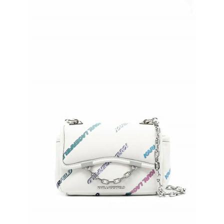 Karl Lagerfeld, K/Seven Soft SP SM Print SB Wit, Dames, Maat:ONE Size