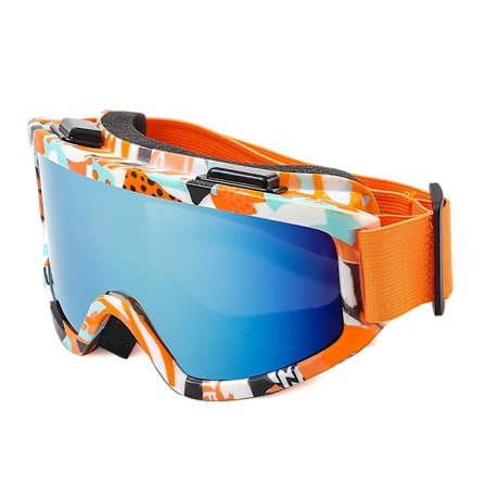 Store Ski Goggles med farverig linse, anti-kollision, anti-genskin linse, udendørs sportssne, snowboard til snowboarding og skiløb