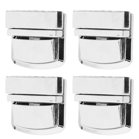 4 kpl Laukun Lukko Hopeinen Laukun Peukalolukko Solki Kiinnikkeet Lompakon Metallilukot DIY Käsityön Tekemiseen
