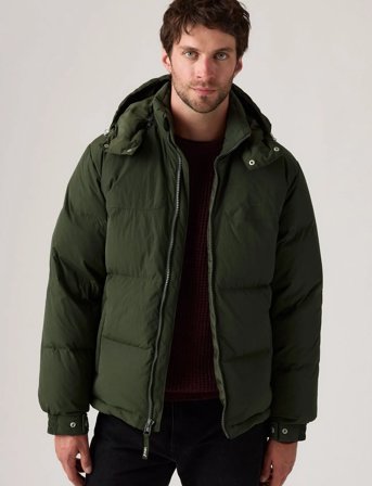 Levi's Rockridge Short Puffer Duffel - Green - S