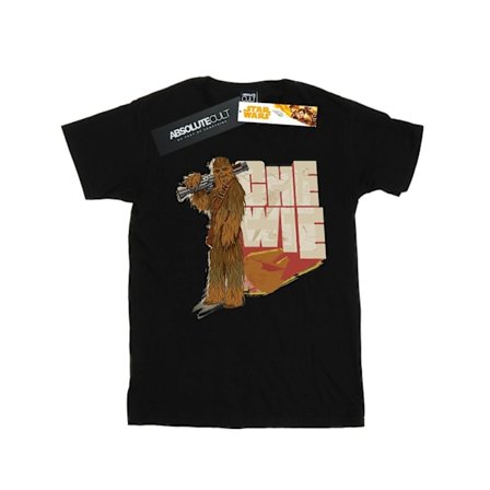 Star Wars Girls Solo Chewie Falcon Bomull T-shirt 5-6 år Bla