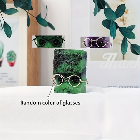 1 stk. utskåret kan elske briller Pinnsvin Naturlig Råstein Feriegave Hjemmedekorasjon Ideell for venner