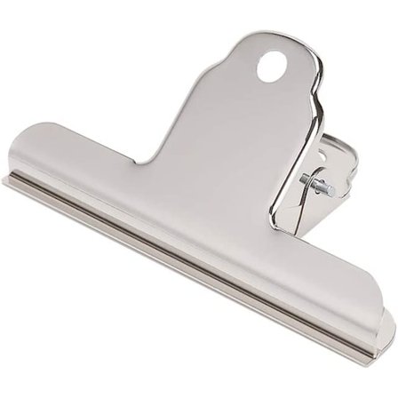 4 tum Bulldog Clip, 10-pack Rostfritt Stål Filmapp Silver B