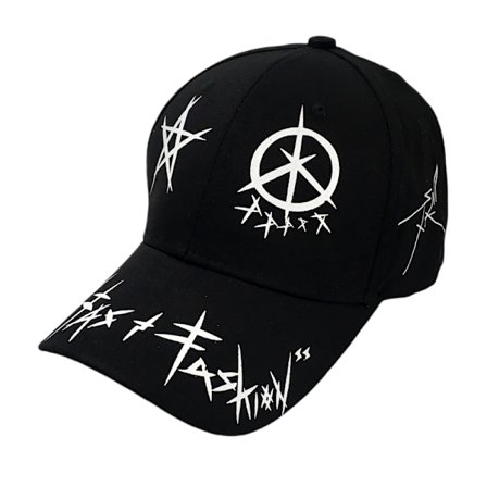 Unisex Graffiti Baseball Cap, K-pop Boys Outdoor Buckle Cap,